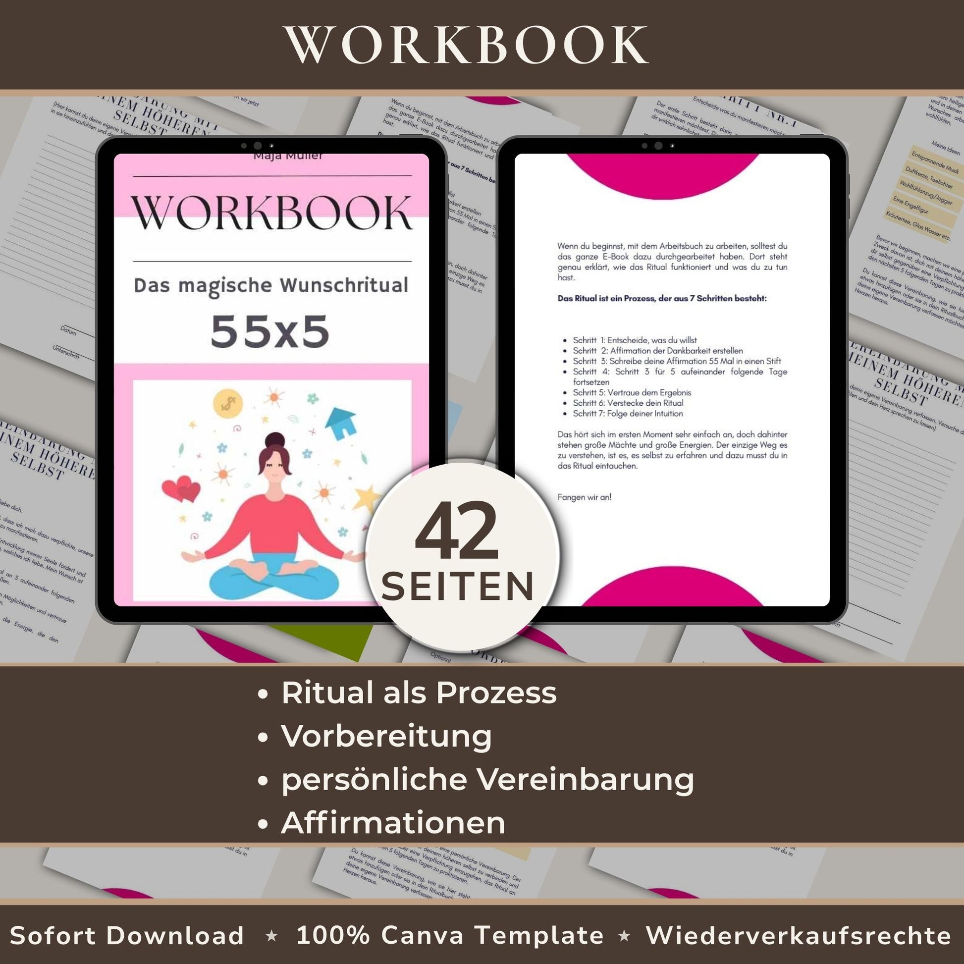 55x5 Wunschritual Workbook