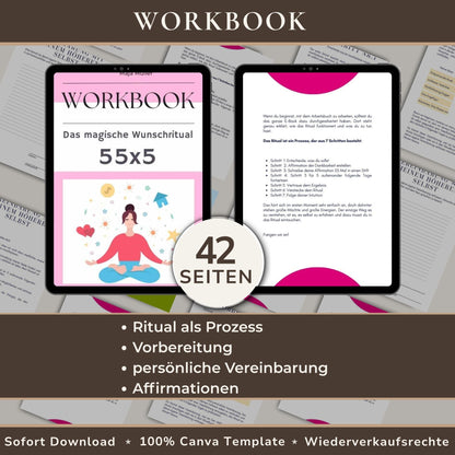 55x5 Wunschritual Workbook