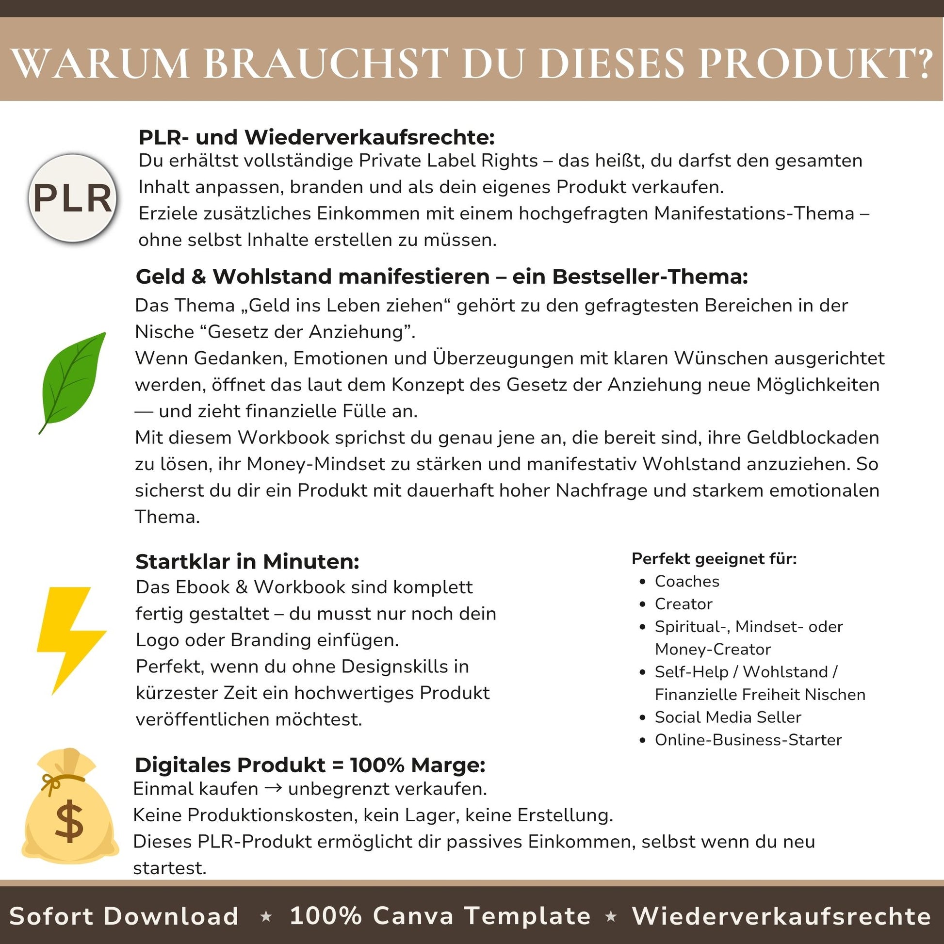 Fülle und Wohlstand manifestieren PLR