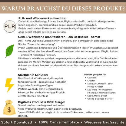 Fülle und Wohlstand manifestieren PLR