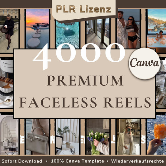 4000 Faceless Reels als Canva Vorlage