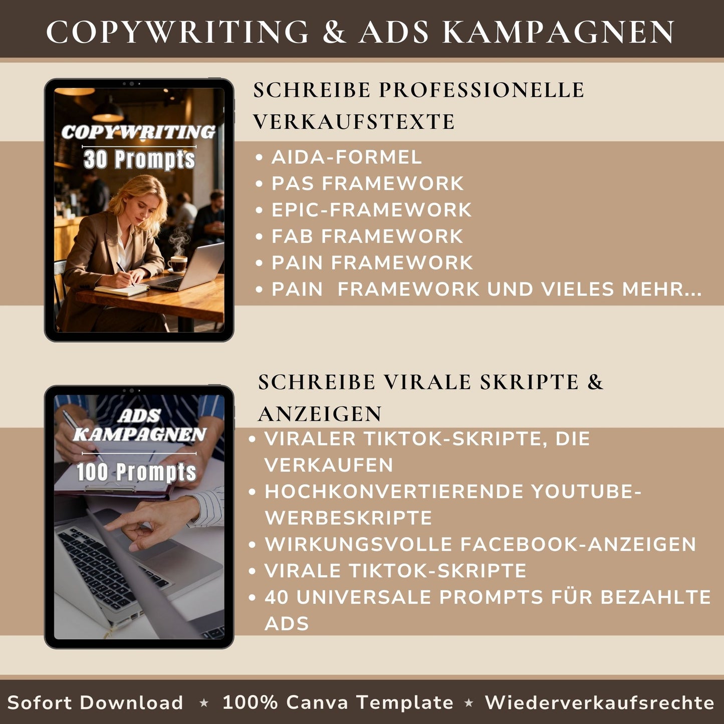 1370 Chat GPT Prompts Copywriting und Ads