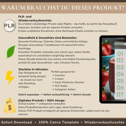 Smoothie Starter Bundles: PLR und Wiederverkaufsrechte