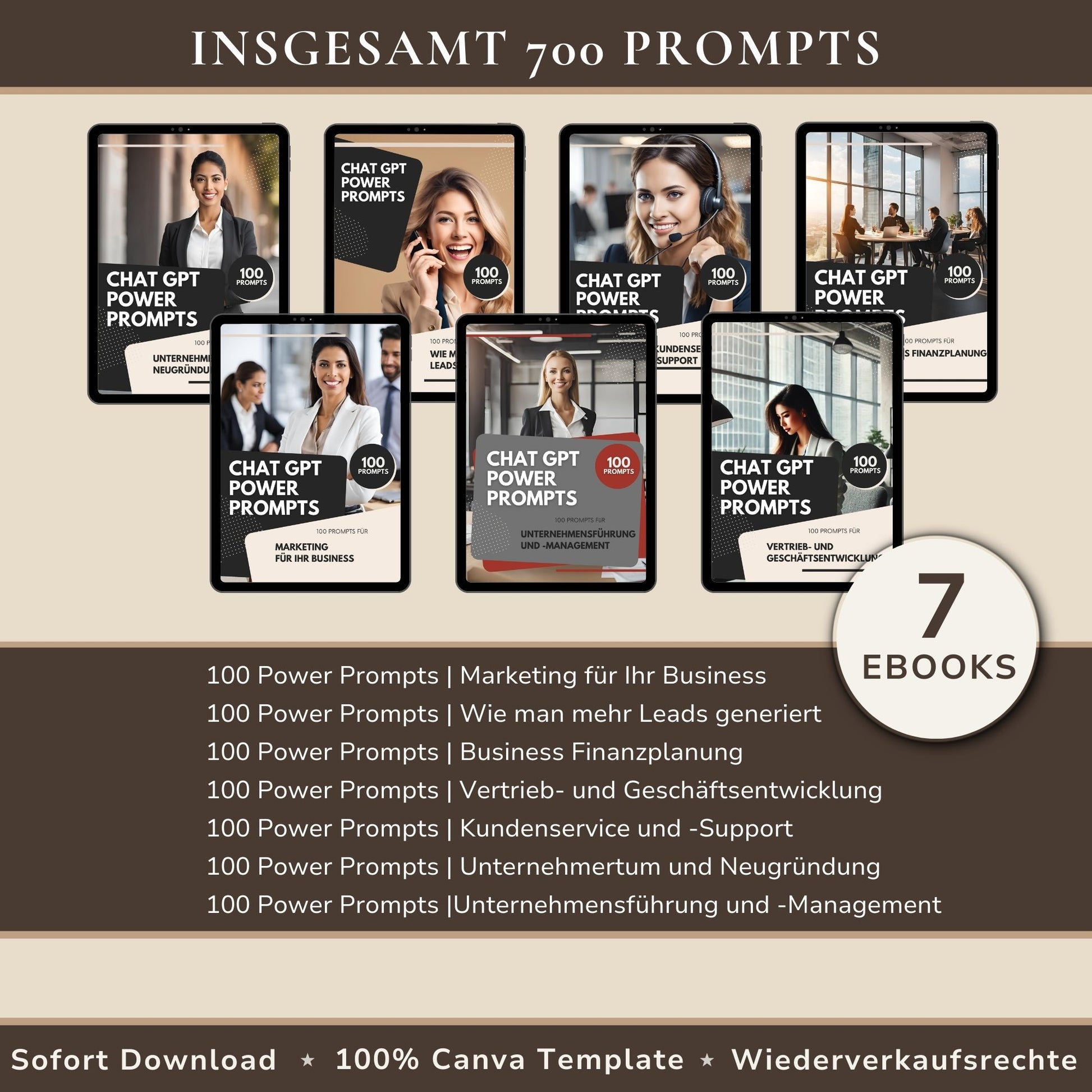 KI & Chat GPT Paket mit insgesamt 700 Prompts für digitales Business