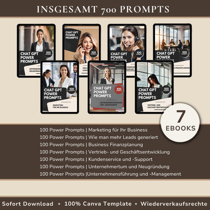 KI & Chat GPT Paket mit insgesamt 700 Prompts für digitales Business