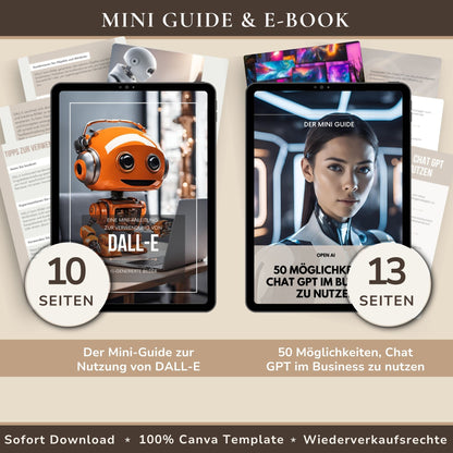 KI & Chat GPT Paket Mini Guide und Ebook