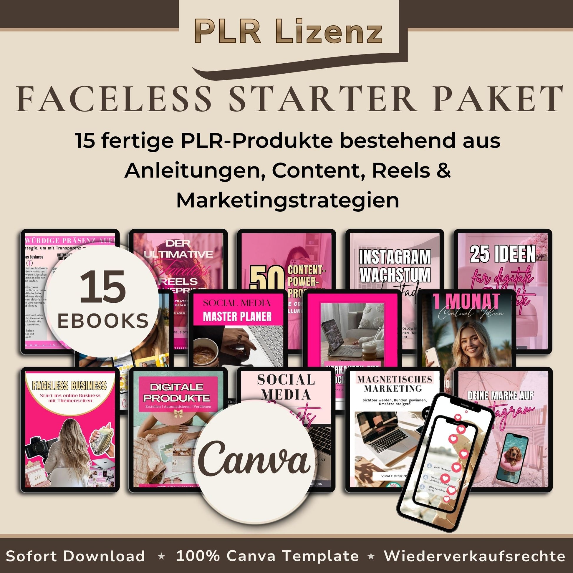 Faceless Starter Paket PLR