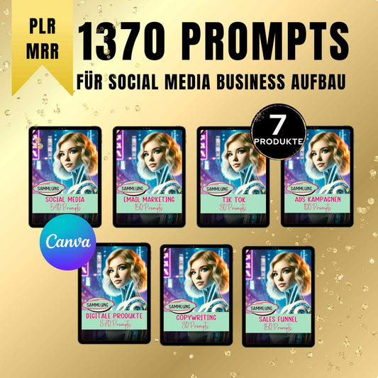 1370 Prompts für online Business Aufbau