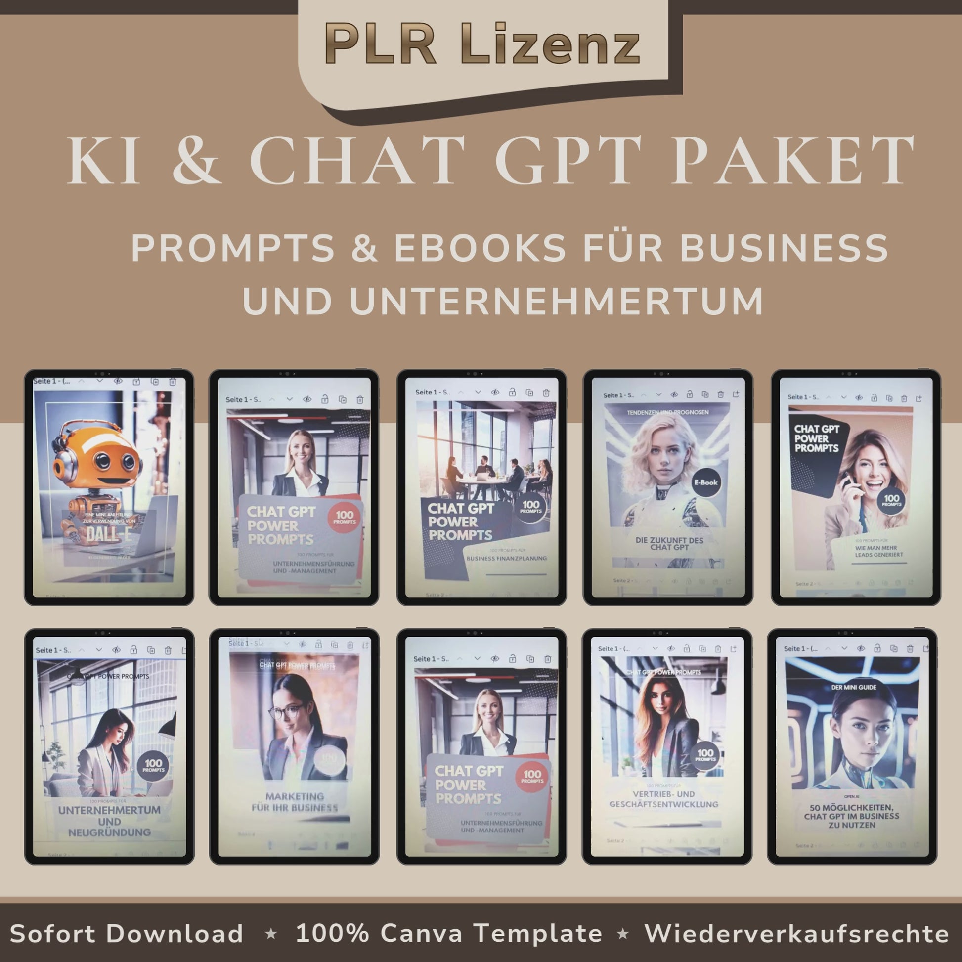 KI & Chat GPT Paket Prompts und Ebooks