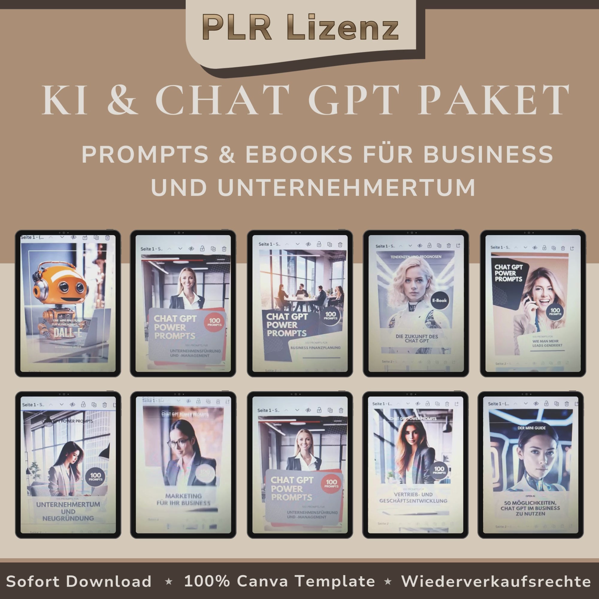 KI & Chat GPT Paket Prompts und Ebooks